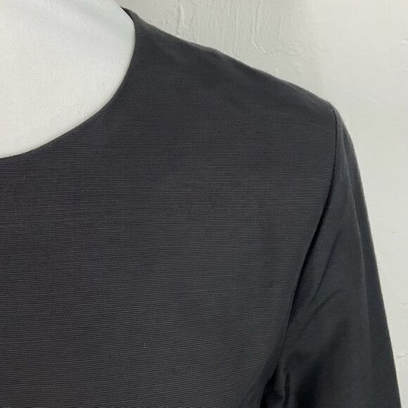 COS Black Custom Altered Long Puff Sleeve Shift Dress EU 38 - Picture 2 of 8